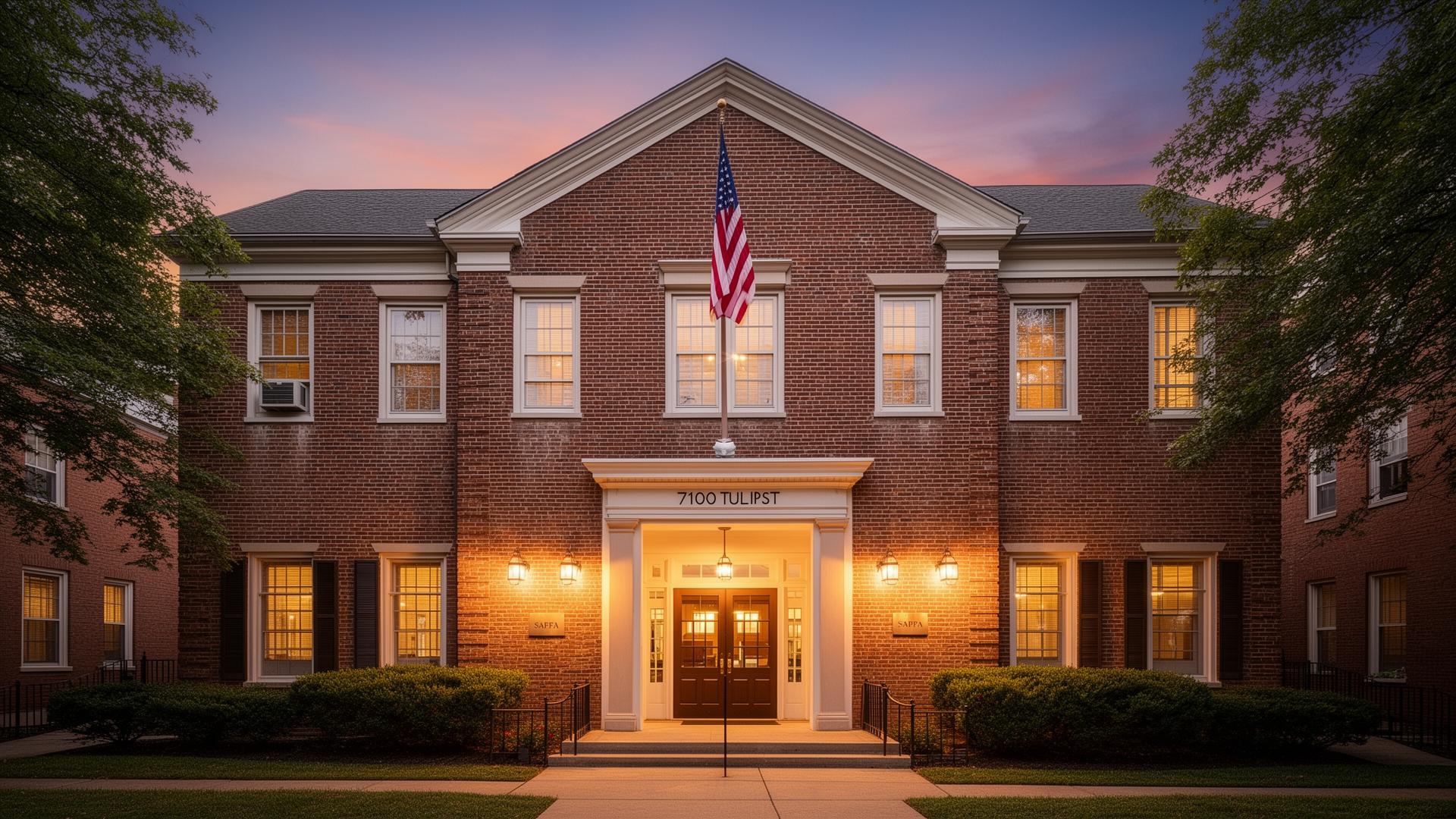 The SAPFA building at 7100 Tulip Street, Philadelphia
